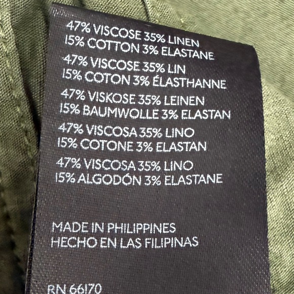 Anthropologie MAEVE The Colette Green Wide Leg Cropped Hi Rise Pants - Picture 9 of 10